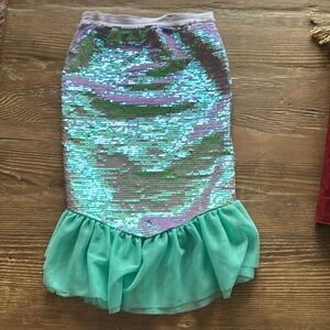 Disney Parks 7/8 sequin princess little mermaid tail costume dress up